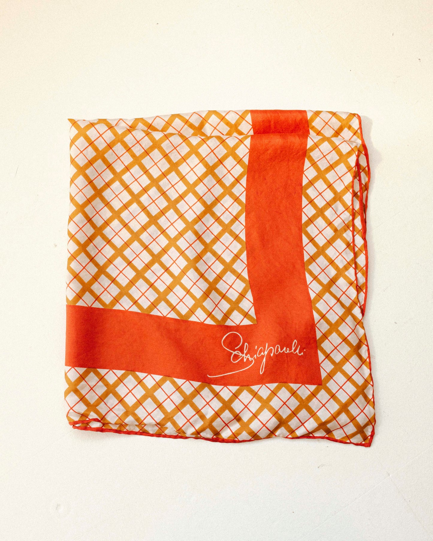 70's Schiaparelli Silk Scarf