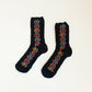 Strawberry Garden Socks - Noir