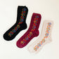 Strawberry Garden Socks - Noir