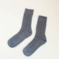 Ribbed Cotton High Socks - Storm