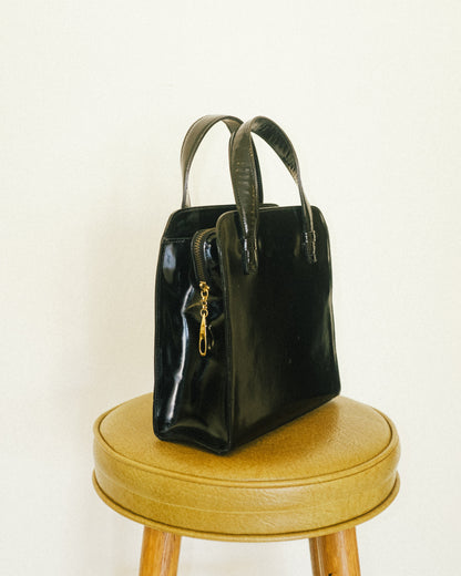 Midnight Patent Handbag