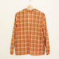 Pumpkin Plaid Button Up