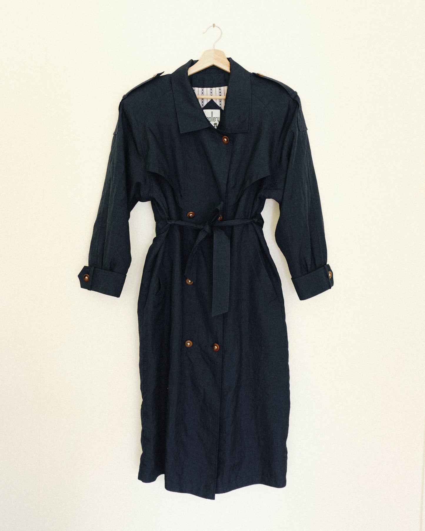 Navy Rain Trench Coat