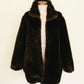 Faux Fur Zip Coat