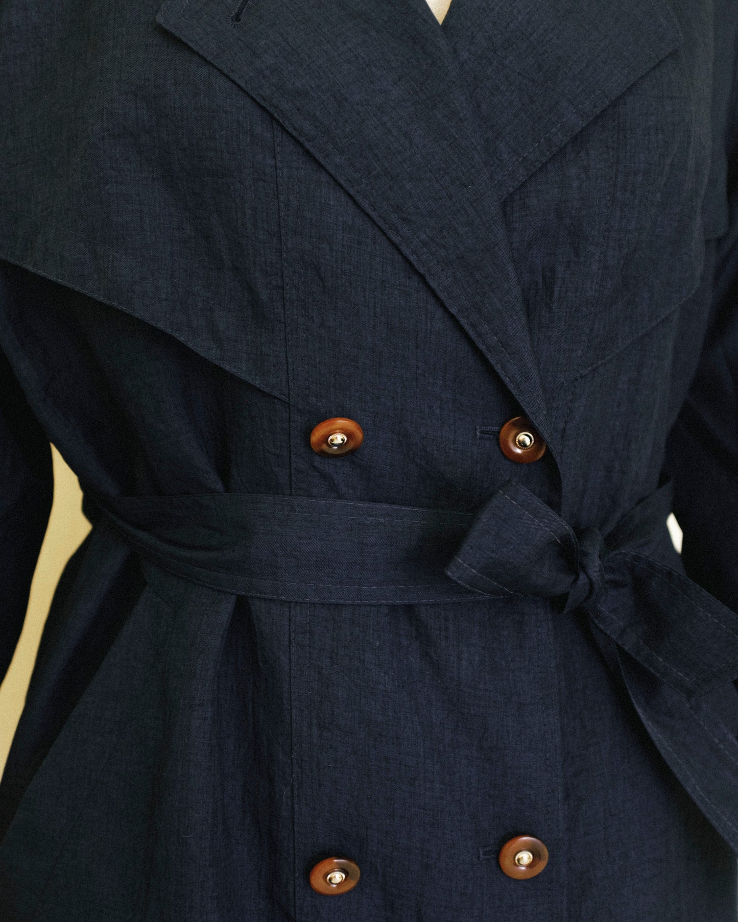 Navy Rain Trench Coat