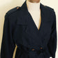 Navy Rain Trench Coat