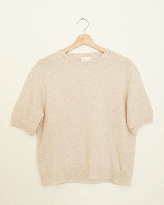 Wool Sweater Tee: Oatmeal