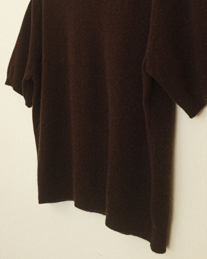 Wool Sweater Tee: Walnut