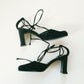 Ankle Lace Block Heels 7.5