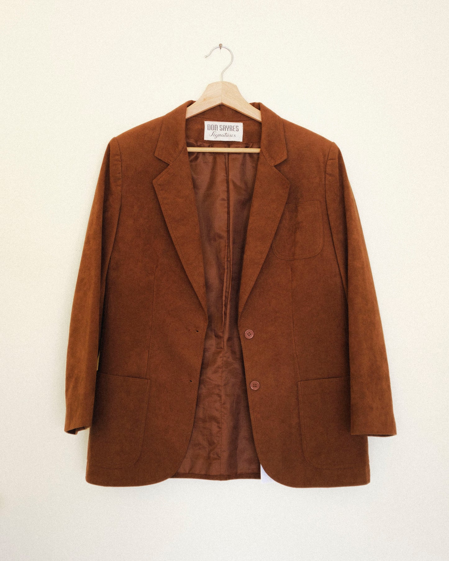 Cinnamon Ultrasuede Blazer