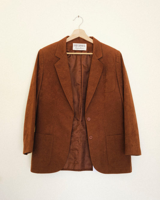 Cinnamon Ultrasuede Blazer