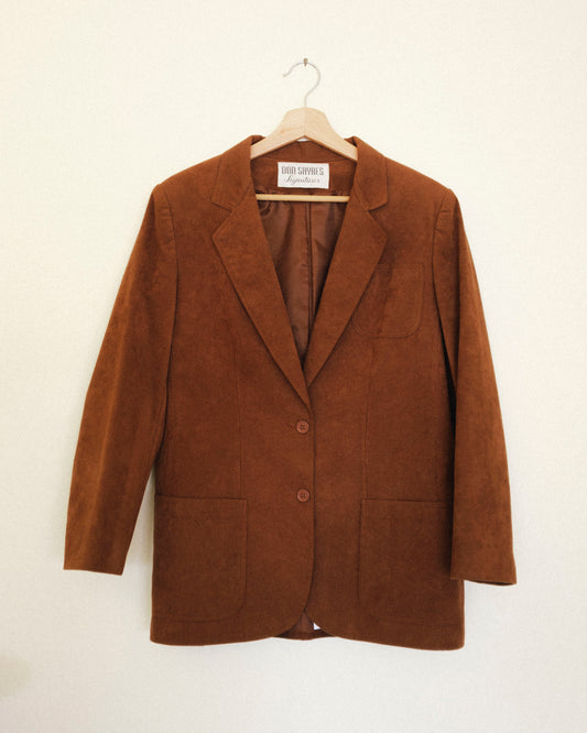 Cinnamon Ultrasuede Blazer