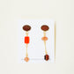 Carnelian Composition Earrings