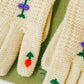 Knit Flower Gloves