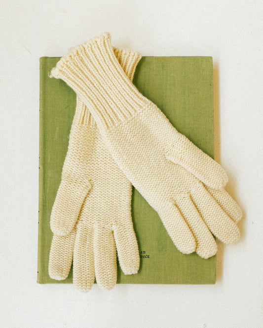 Knit Flower Gloves