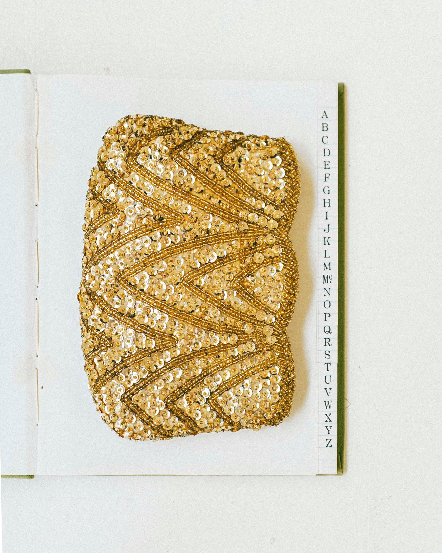 Gold Sequin Clutch