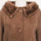 60's Cocoa Leather Coat