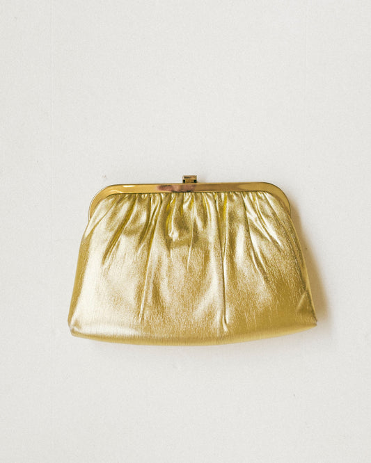 50/60's Gold Lamé Clutch