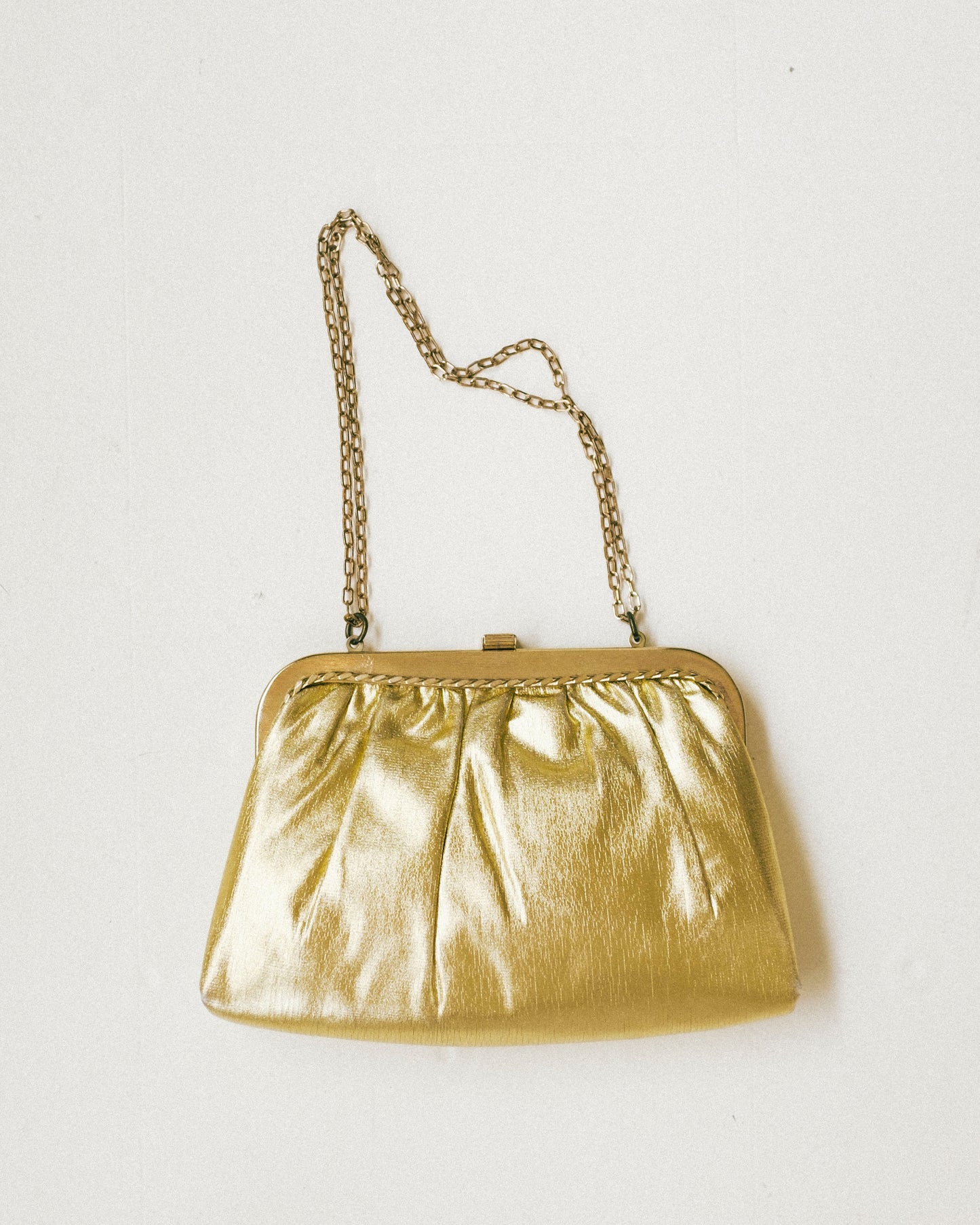 50/60's Gold Lamé Clutch