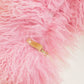 Dyed Sheepskin Collar - Bubblegum