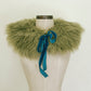 Dyed Sheepskin Collar - Olive