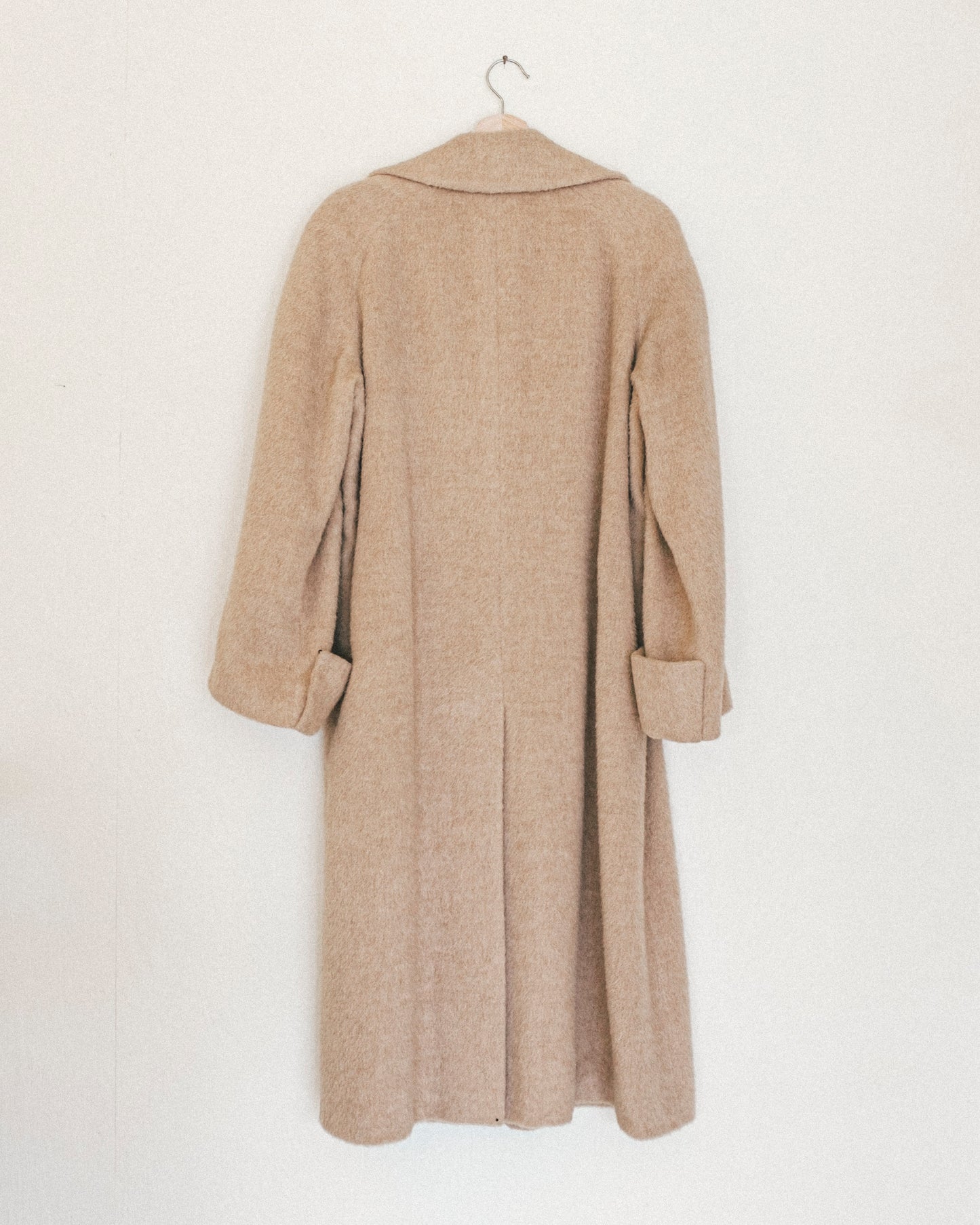 60's Llama Wool Trench Coat