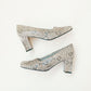 Suede Python Block Heels 7