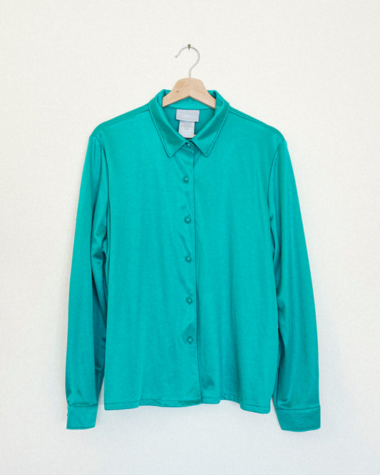 Shiny Seafoam Blouse