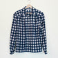 Navy Check Button Up