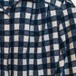 Navy Check Button Up