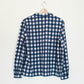 Navy Check Button Up