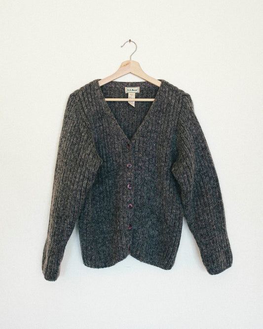 Charcoal Mohair Cardigan