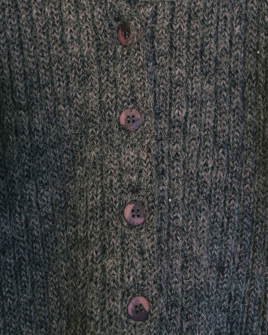 Charcoal Mohair Cardigan