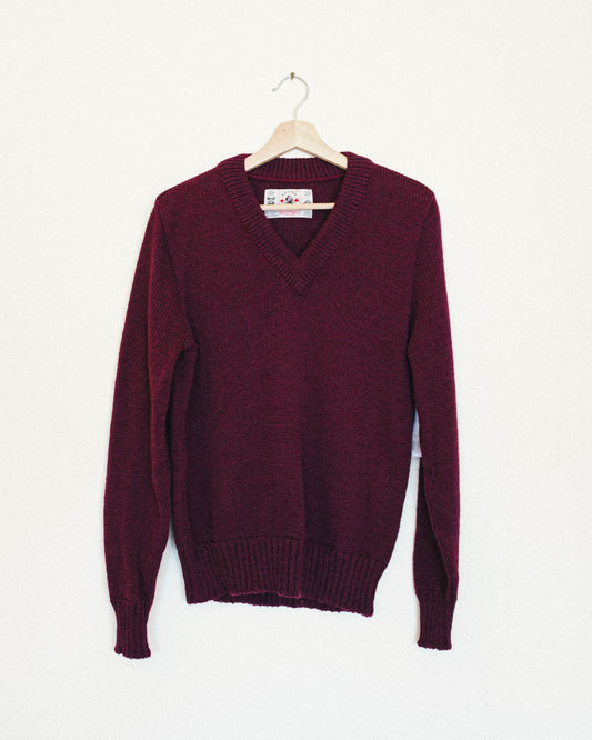 Wine Wool Sweater