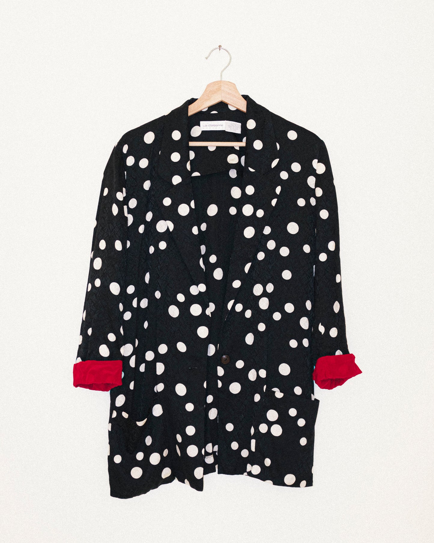 Dot Silk Blazer