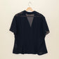 Navy Sheer Daytime Top