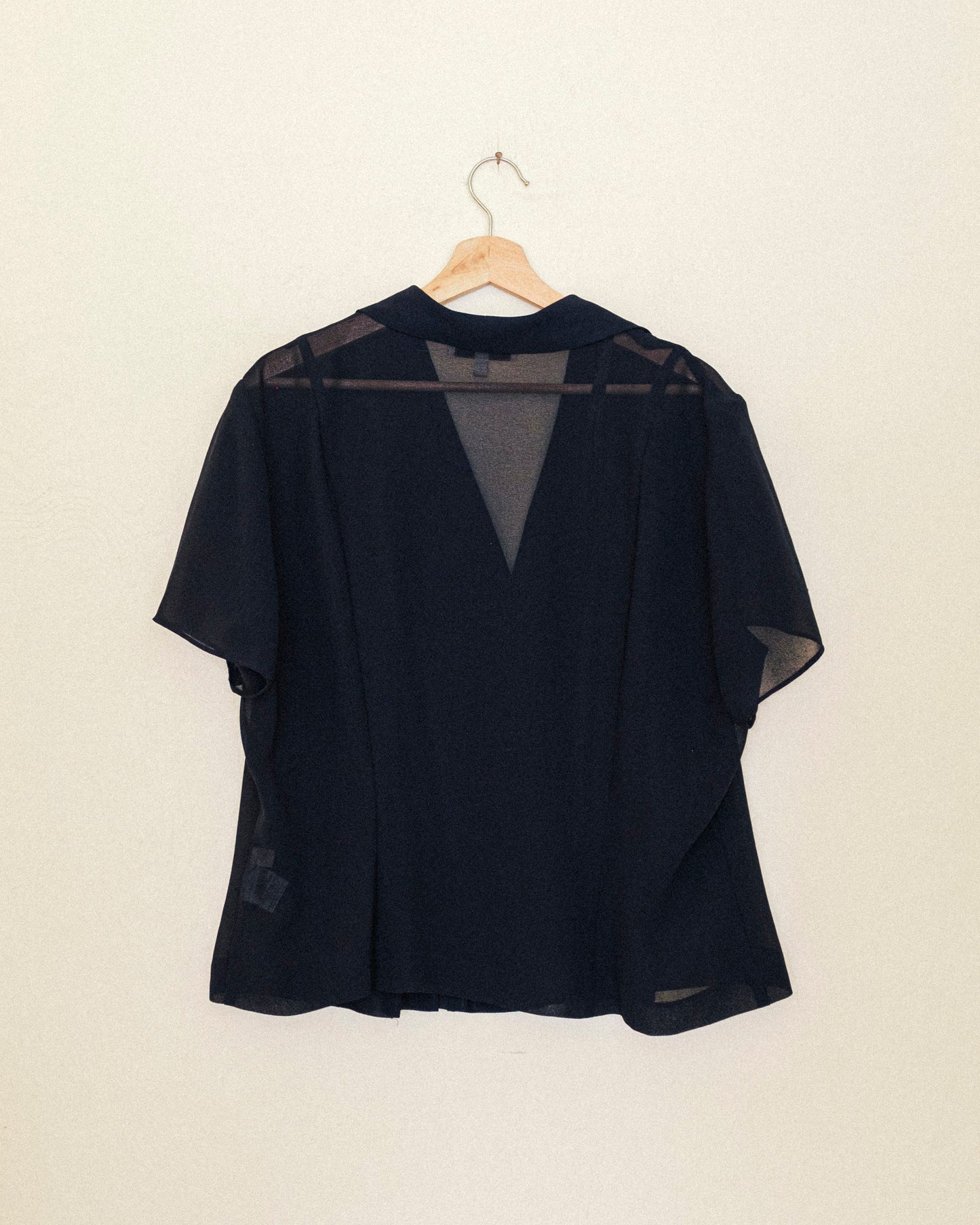 Navy Sheer Daytime Top