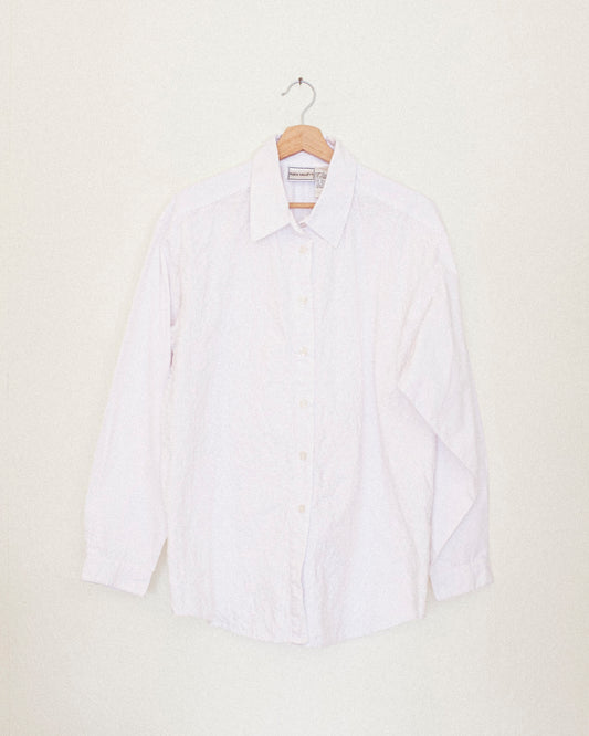 White Embroidered Button Up