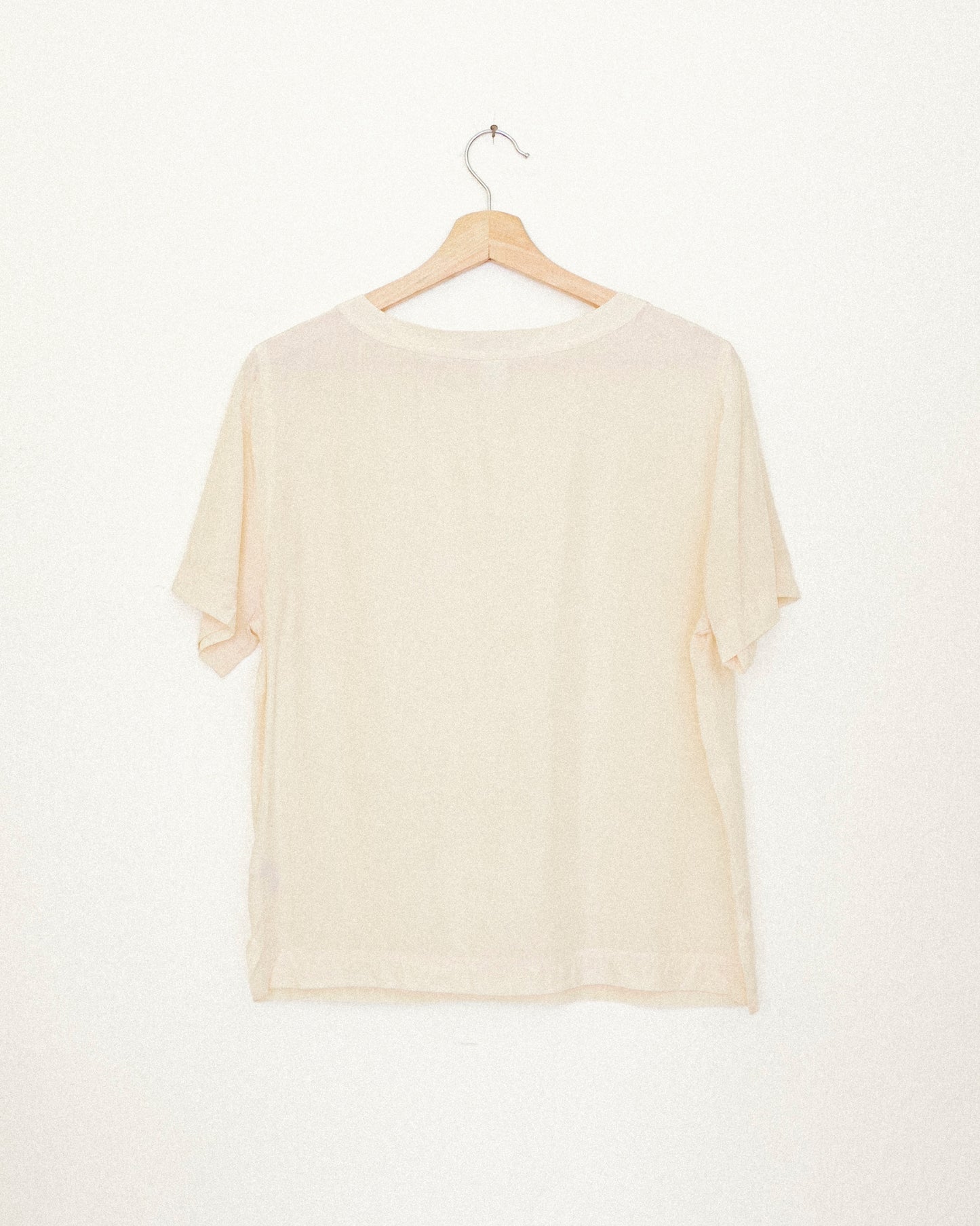 Ivory Silk Tee