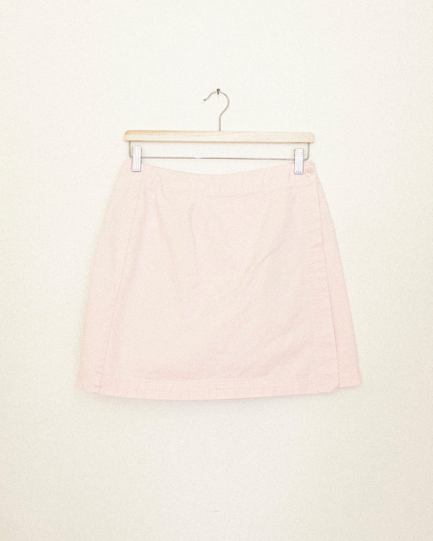 Pink Denim Mini Skirt