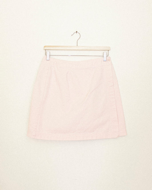 Pink Denim Mini Skirt