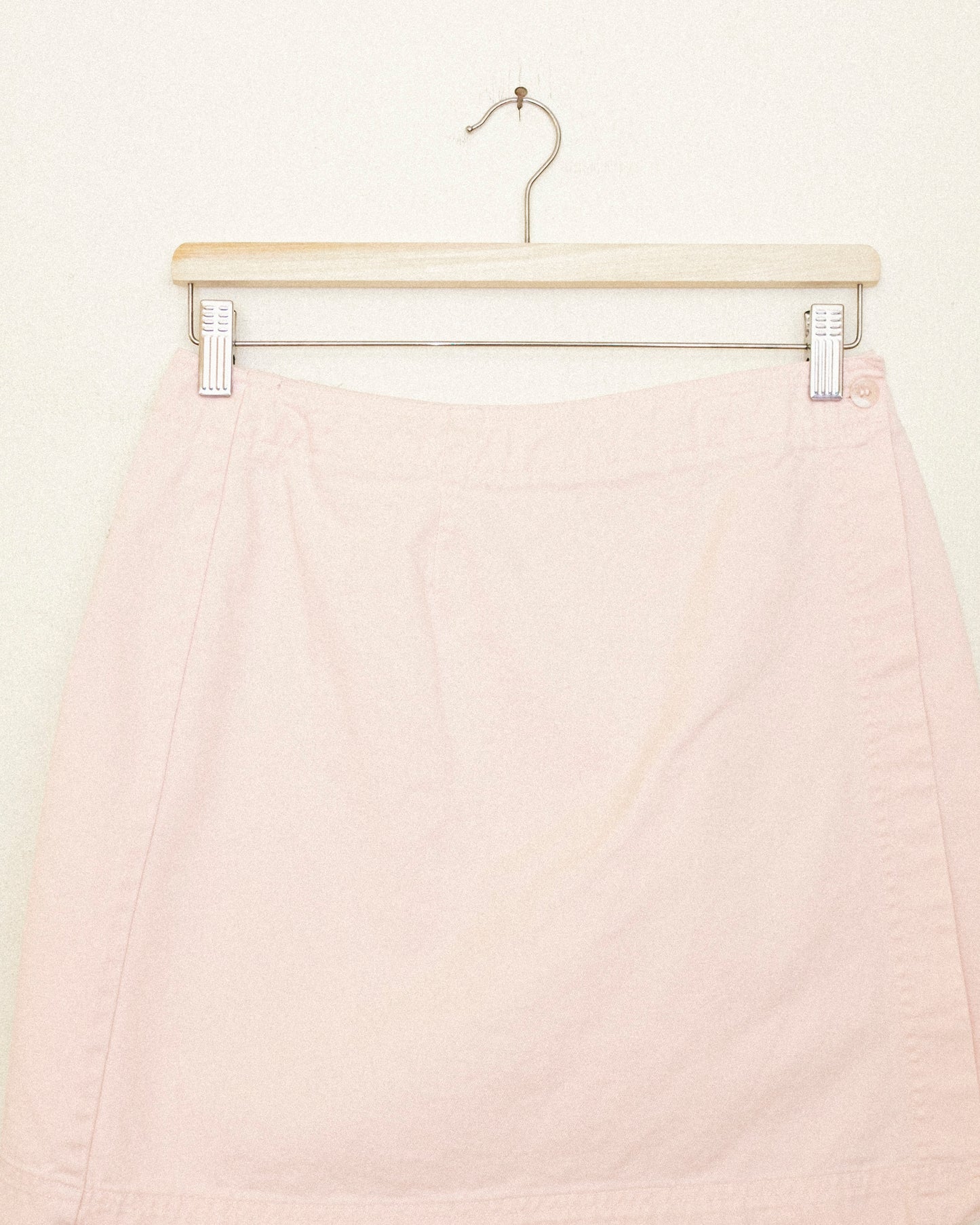 Pink Denim Mini Skirt