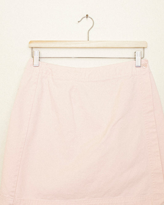 Pink Denim Mini Skirt