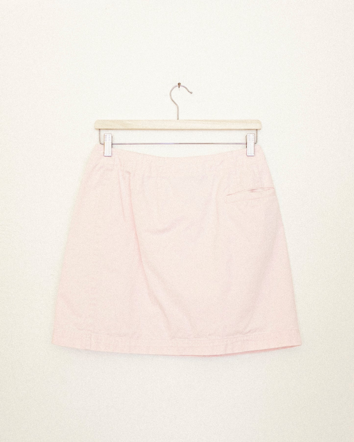 Pink Denim Mini Skirt