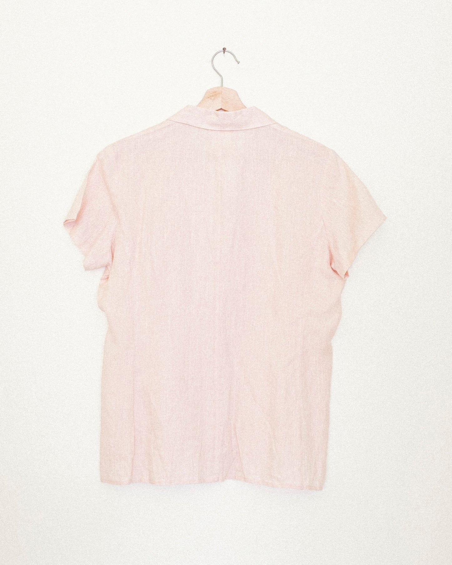 Peach Linen Button Up