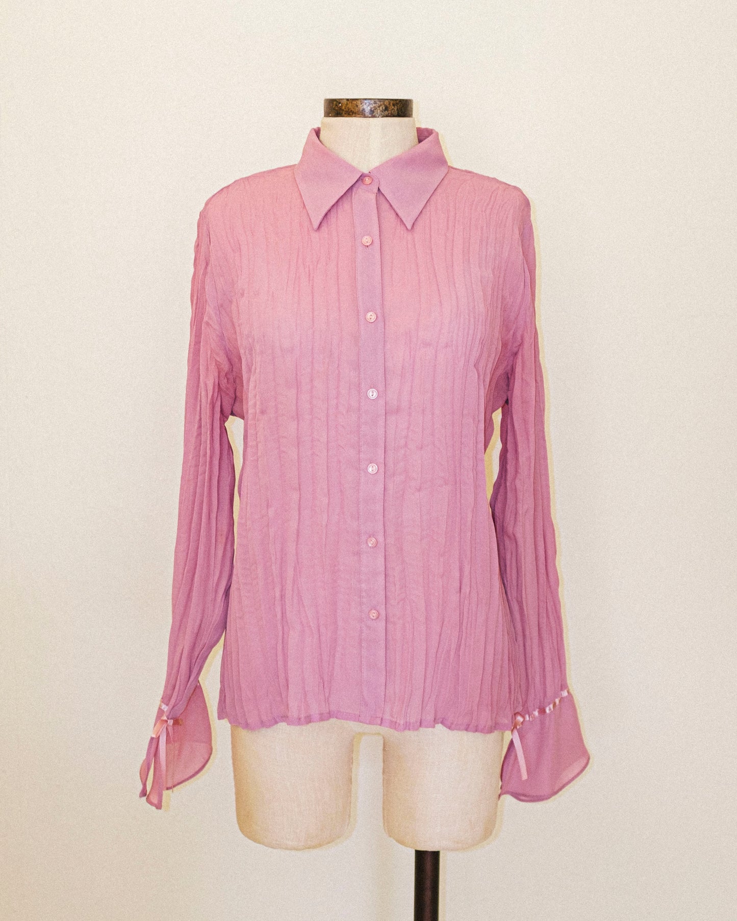 Lavender Crinkle Blouse