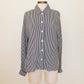 Navy Stripe Button Up