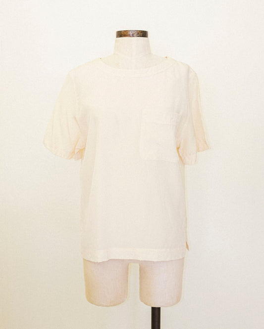 Ivory Silk Tee