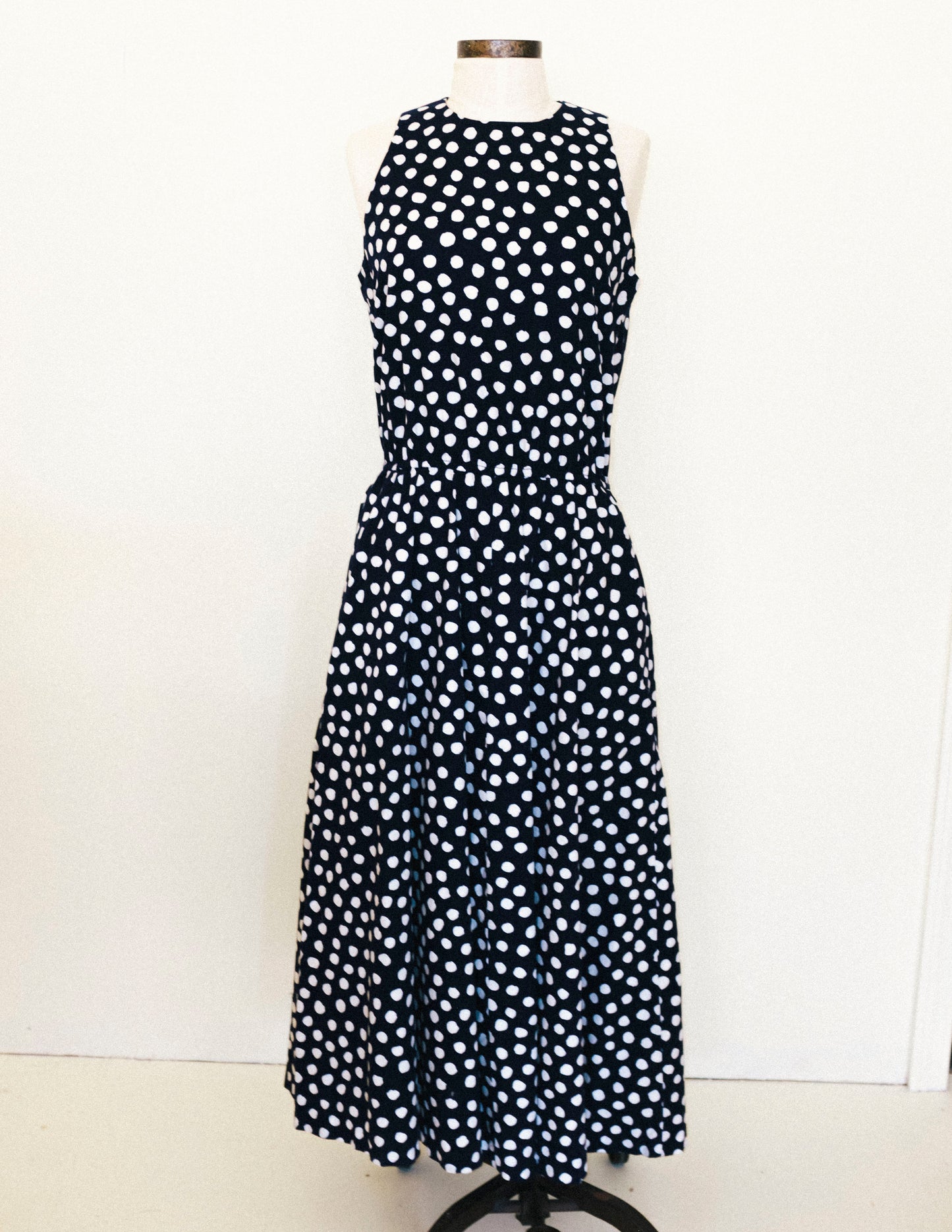 Navy Dot Dress