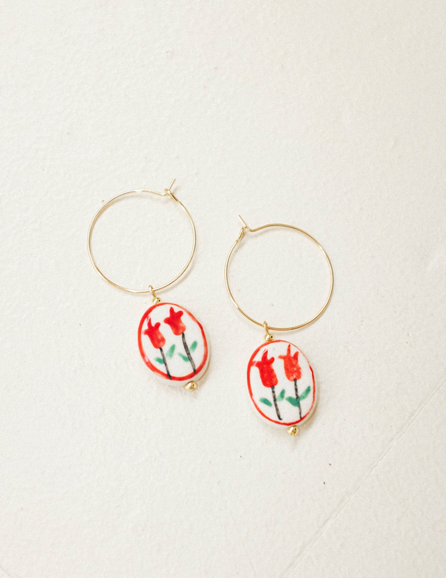 Tulip Hoop Earrings